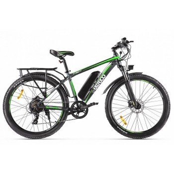 Электровелосипед велогибрид Eltreco XT 850 new (серо-зеленый)